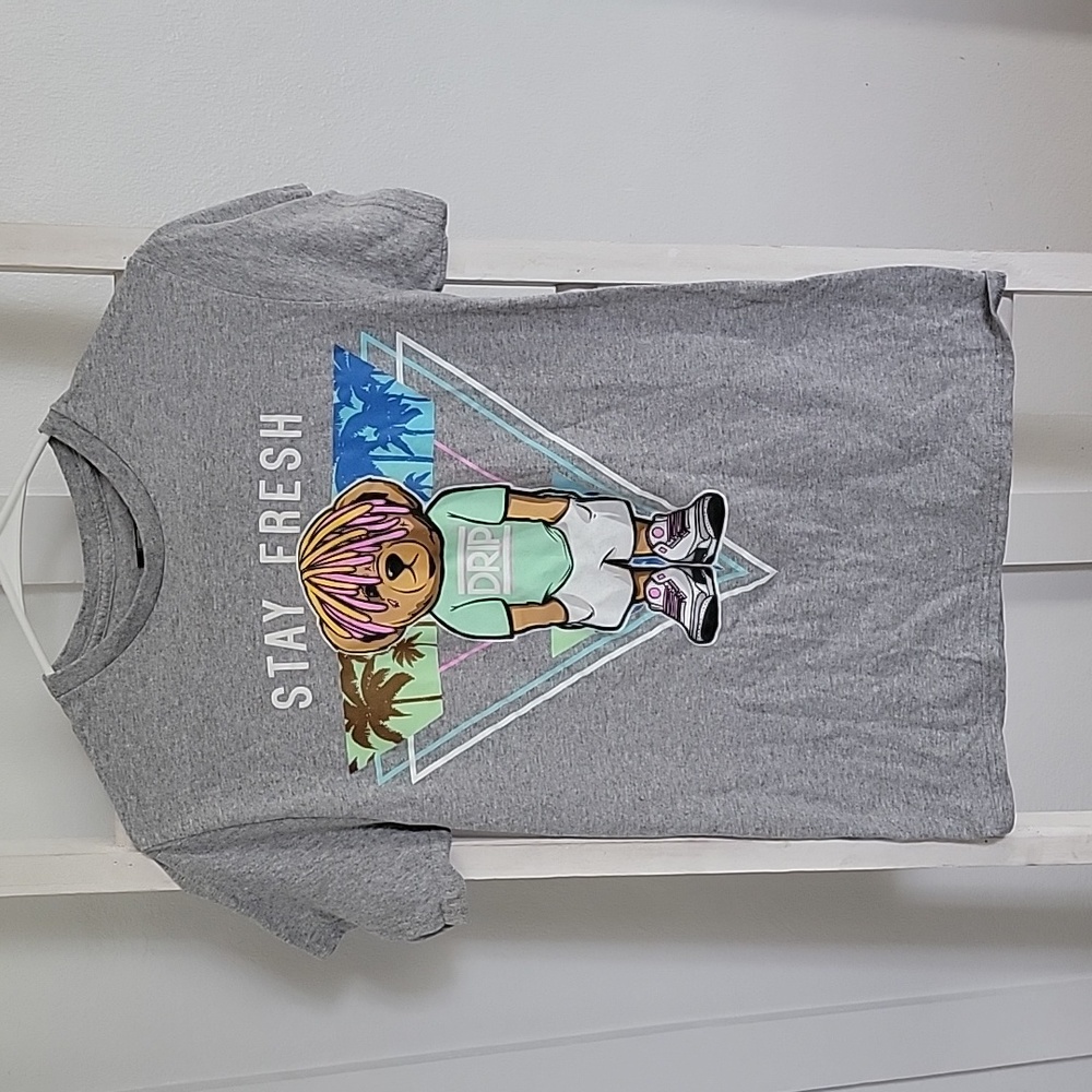 Hustle Bailey Apparel "Stay Fresh" Shirt Tee Tshirt Men's Small Drip Graphic